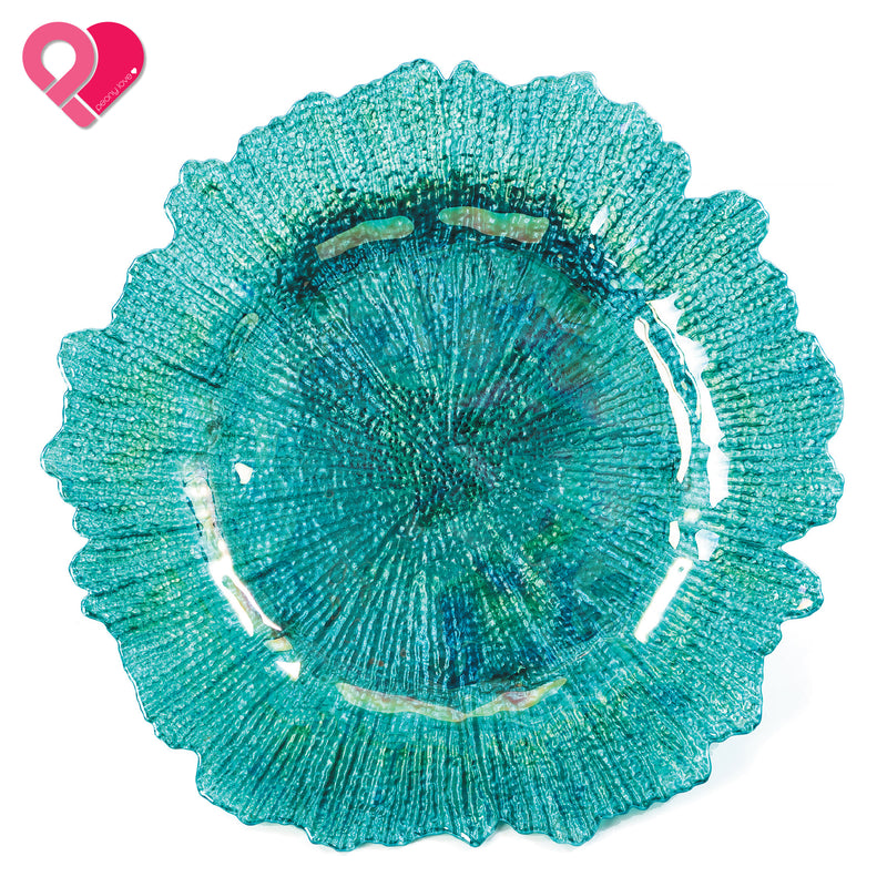 Glass Reef Charger Plate
