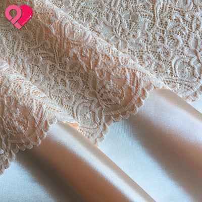 60" Scalloped Stretch Lace