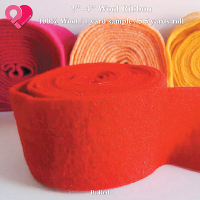 Pure Merino Wool Felt Ribbon Felted String Needle Felting Roving Fiber