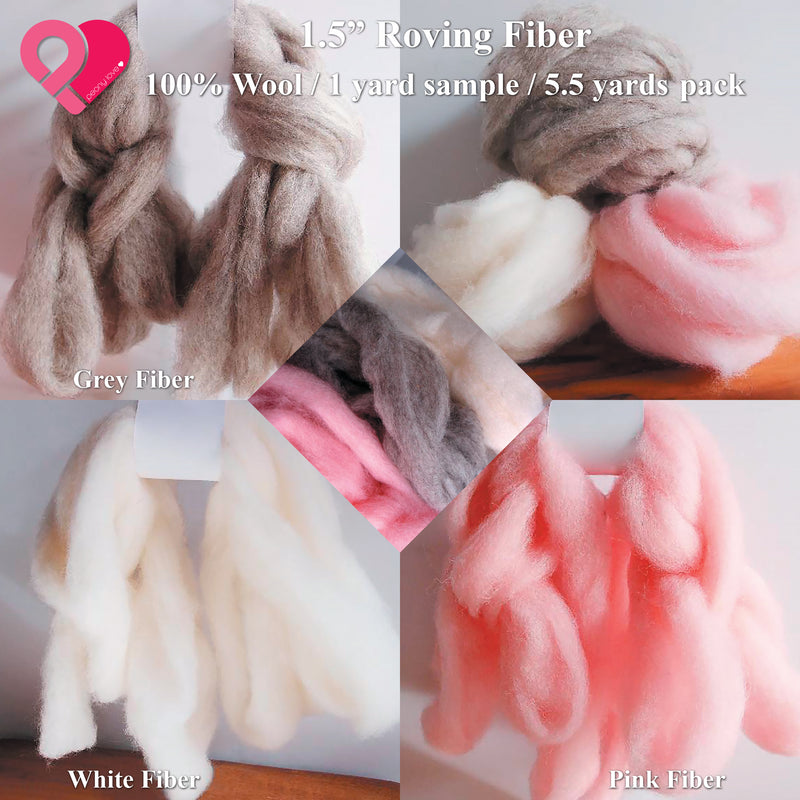 Pure Merino Wool Felt Ribbon Felted String Needle Felting Roving Fiber