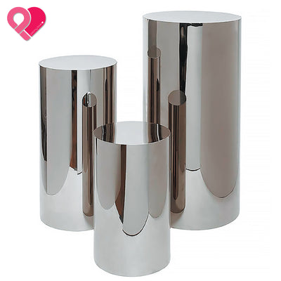 Metal Cylinder Pedestal Stand
