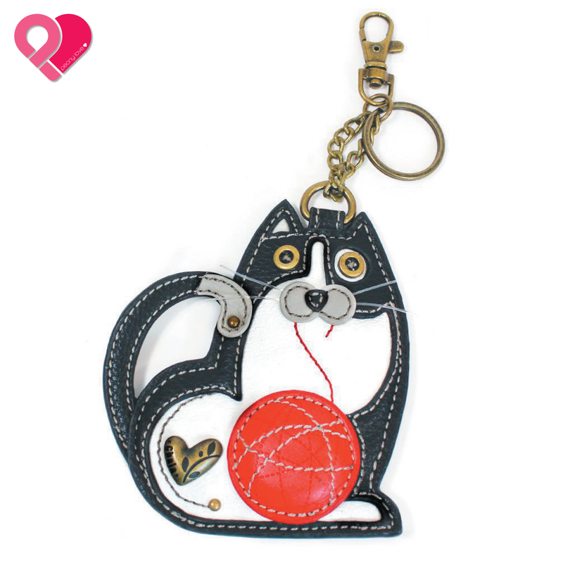 Chala Handbags Fat Cat Key Fob