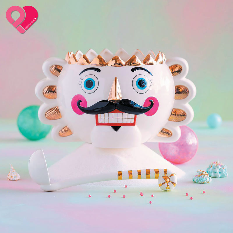 Glitterville Colonel Cupcake Punch Bowl