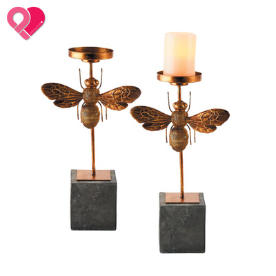 Metal Bee Candle Holder