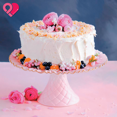 Pink Round Cake Stand