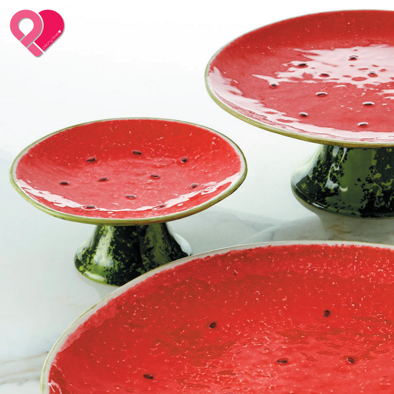 Watermelon Pedestal Plates Stands