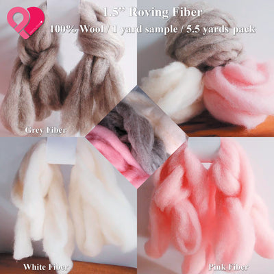 Wool Roving Fiber